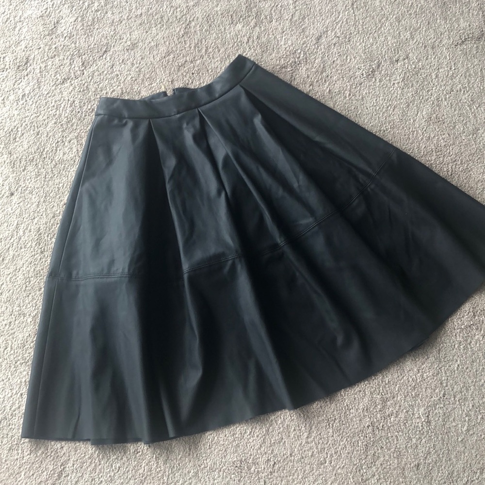 Express Flate Vegan Leather Skirt